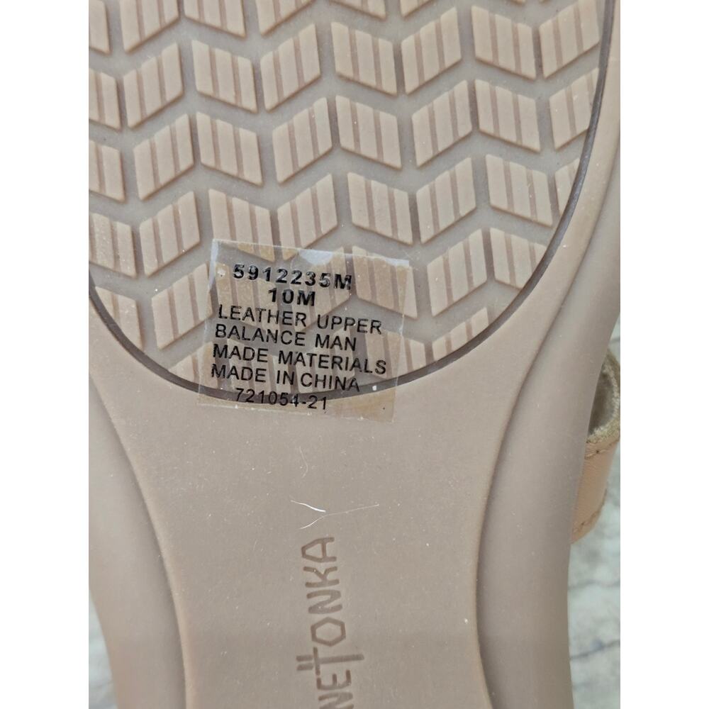 Minnetonka New Sunny Thong Sandals Flip flops size 10 Leather - Picture 4 of 7